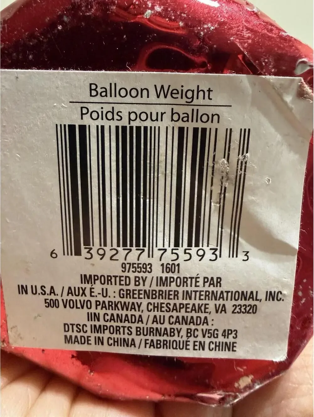 2 Ballon Weights, 4th of July Red, Silver & Blue Star Table Decor